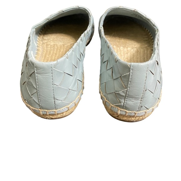 Tory Burch Blue Woven Leather Espadrilles Slip On Shoes 7.5 - Picture 6 of 10
